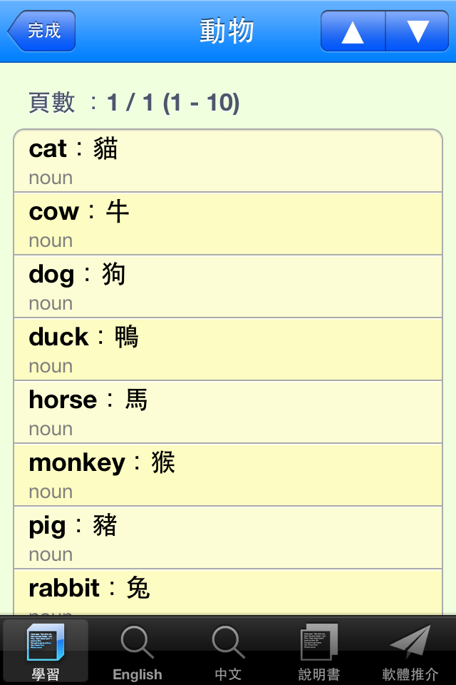 香港小学一年级尖子发声英语学习机 (词汇集)-